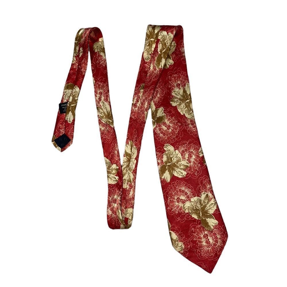 Fendi red and gold necktie luxury, designer brand